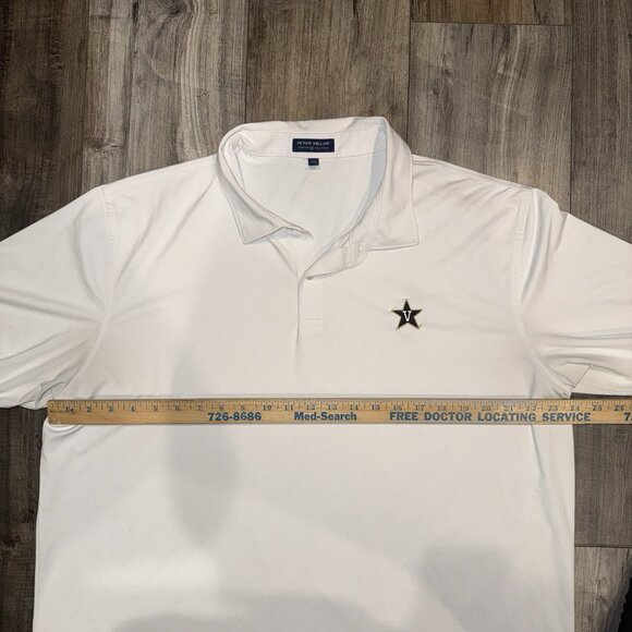 Peter Millar Crown Crafted Vanderbilt Commodores Polo Shirt Mens XXL White - Picture 6 of 6